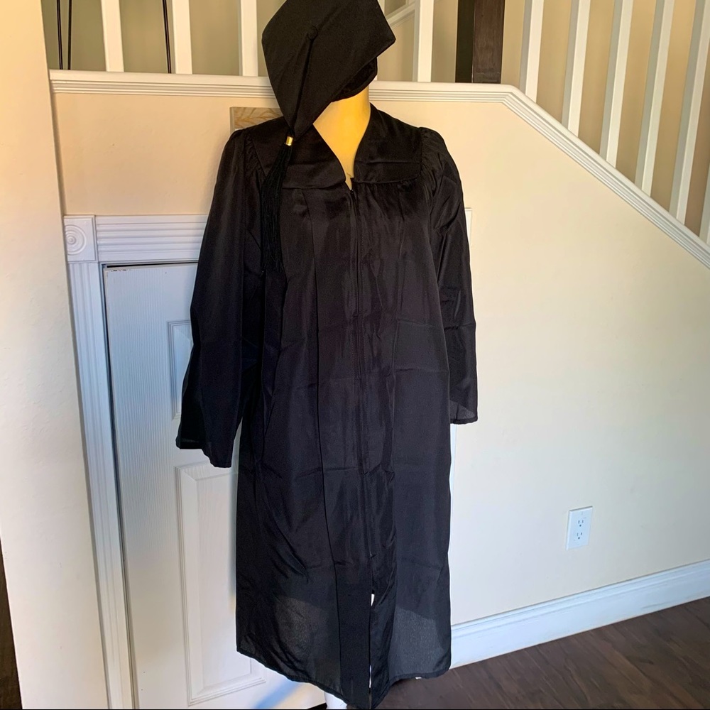 Graduation Black Cap and Gown